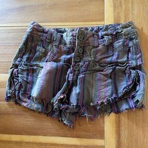 Free People morning rain cut off shorts